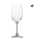 6 Verres à vin Classic transparents - 30.5 cl