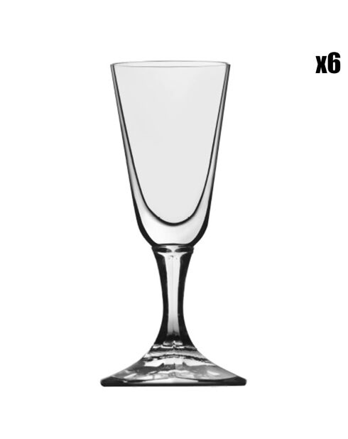 6 bicchierini da bicchierini Clear Shot - 3 cl