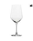 6 Verres à vin Bordeaux Révolution transparents - 65 cl