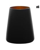 6 Gobelets Power Olympic noir/bronze - 38 cl
