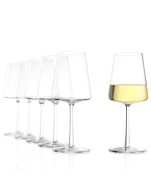 6 Verres à vin Power transparents - 40 cl