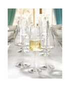 6 Flûtes à Champagne Power transparentes - 24 cl