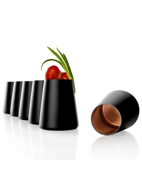 6 Gobelets Power Olympic noir/bronze - 38 cl