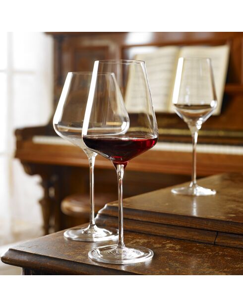 6 bicchieri da vino Quatrophil Bordeaux trasparenti - 64,5 cl