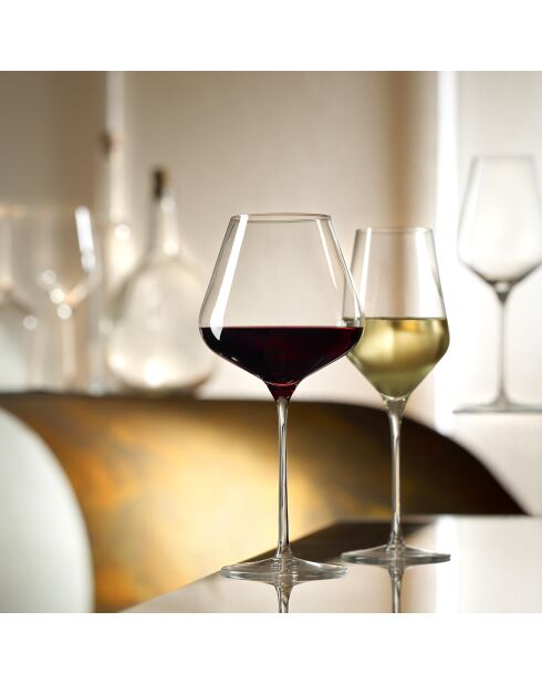 6 Verres à vin Quatrophil transparents - 40.5 cl