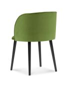 Chaise en Velours Aurora verte - 55x56x80 cm