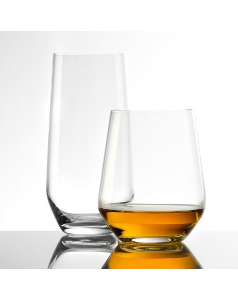 6 Verres à Whisky Quatrophil transparents - 37 cl