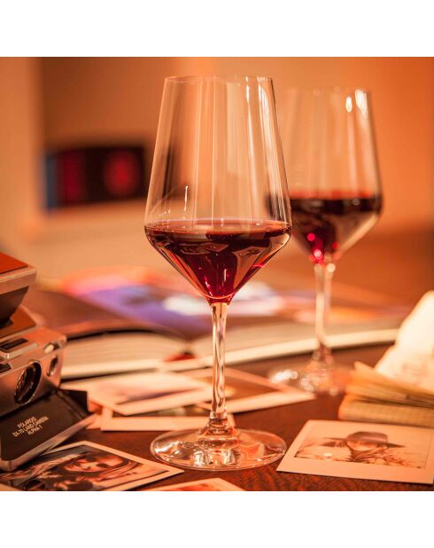 6 Verres à vin Bordeaux Révolution transparents - 65 cl