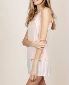 Roze klassieke gestreepte pyjama