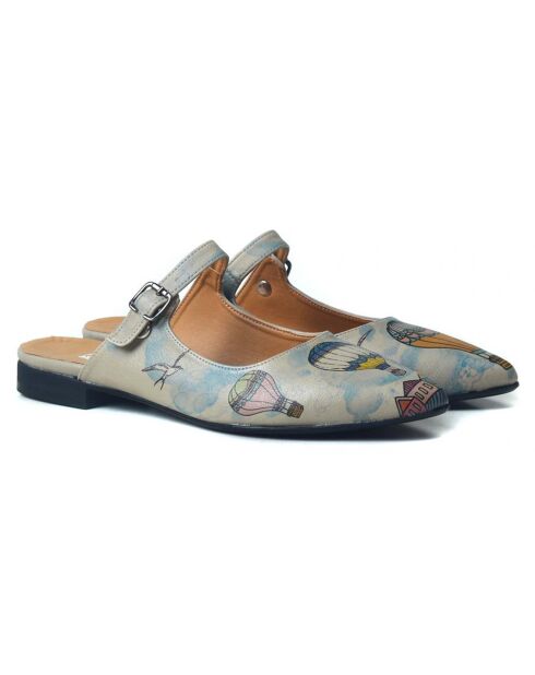 Mules Coralie multicolores
