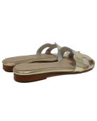 Pantoletten Diana Gold aus Leder