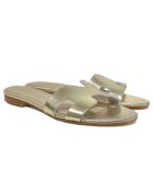 Pantoletten Diana Gold aus Leder