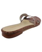 Mules Diane de cuero marrón oscuro