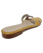 Mules en Cuir Diane jaunes