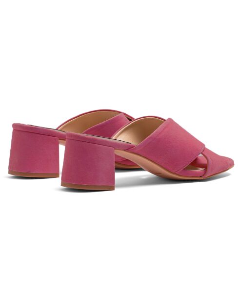 Dua Pantolette aus Samt in Fuchsia - 5 cm Absatz