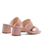 Mules en Cuir Jeanne nude - Talon 5.5 cm