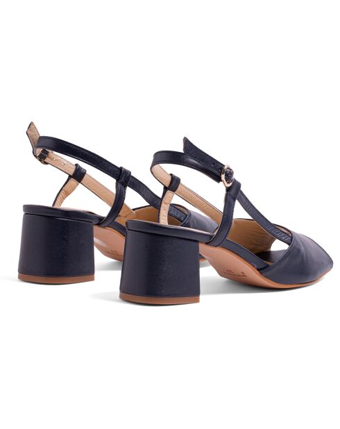 Sandali Marine Lina in pelle - tacco 5,5 cm