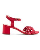 Sandales en Cuir Ella rouges - Talon 5.5 cm