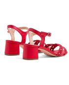 Sandales en Cuir Ella rouges - Talon 5.5 cm