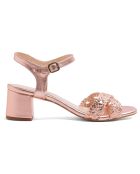 Sandales en Cuir Ella rose métallisé - Talon 5.5 cm