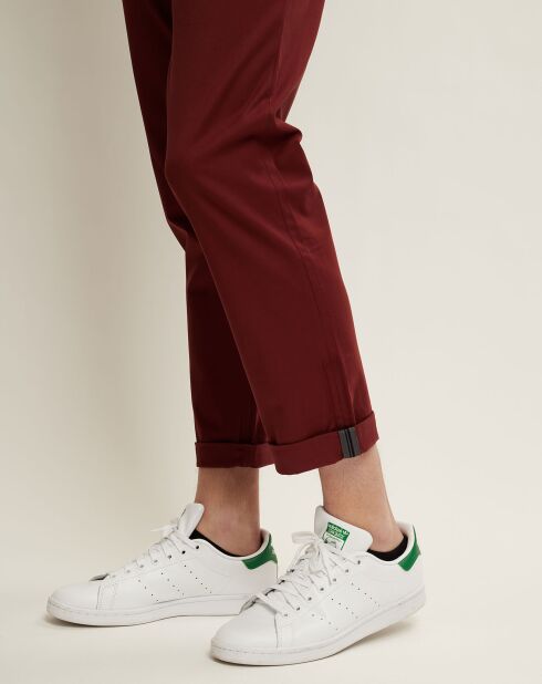 Gabriel bordeauxrode slanke broek