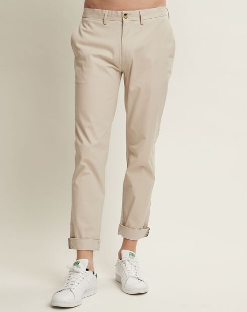 Pantalones ajustados beige Amir