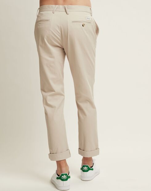 Pantalones ajustados beige Amir