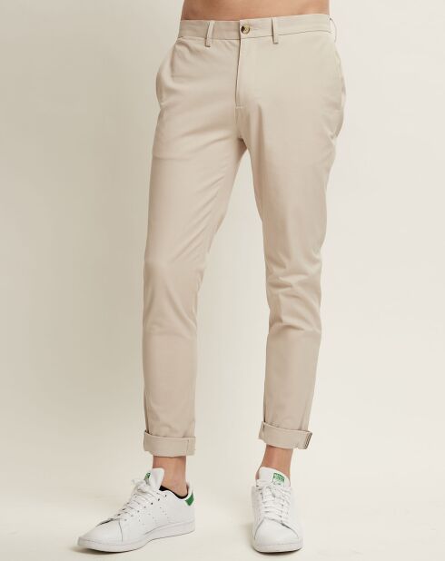 Pantalones ajustados beige Marius