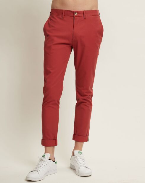 Pantalón ajustado Marius de teracotta