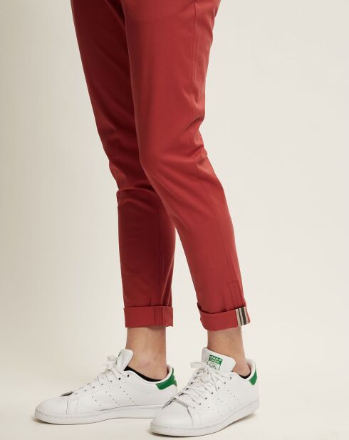 Pantalón ajustado Marius de teracotta