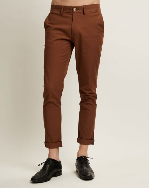 Pantalon Skinny Arthur taupe foncé