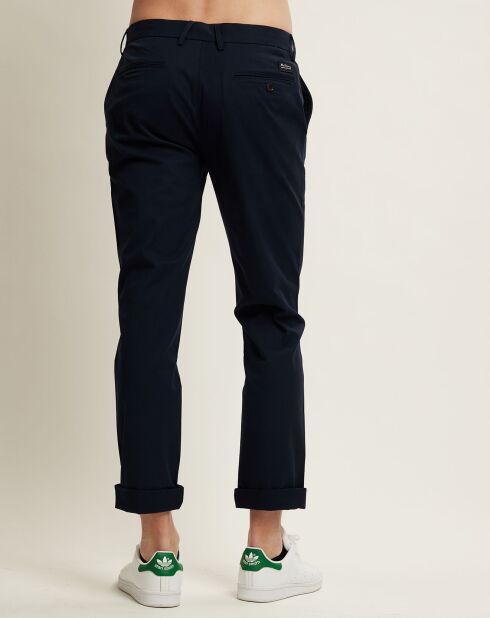 Marineblauwe slanke broek Amir