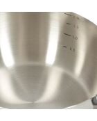 4 Casseroles induction argentées - D.14/16/18/20 cm