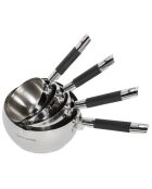 4 Casseroles induction argentées - D.14/16/18/20 cm
