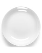 6 Assiettes creuses en Porcelaine Hermine blanches - D.20 cm