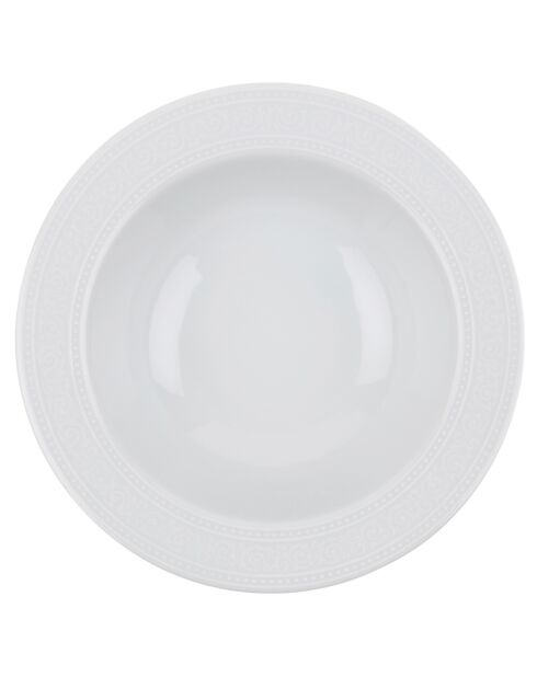Service de table en Porcelaine blanc - 24 pièces