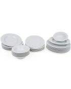 Service de table en Porcelaine blanc - 24 pièces