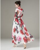 Robe Alejandra blanc/multicolore