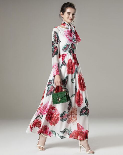 Robe Alejandra blanc/multicolore