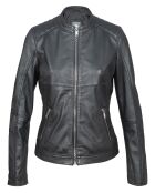 Schwarze Attila Lederjacke