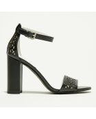 Sandales en Cuir Joey noires - Talon 9.5 cm