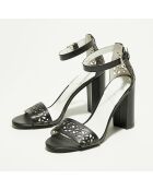 Sandales en Cuir Joey noires - Talon 9.5 cm