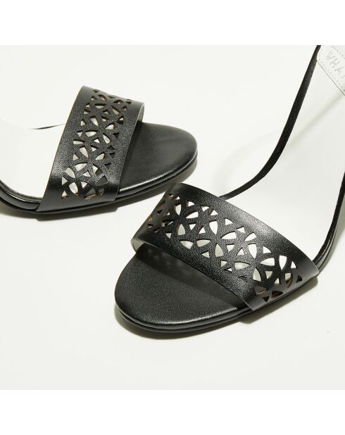 Sandales en Cuir Joey noires - Talon 9.5 cm