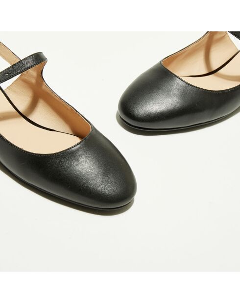 Slingback en Cuir Berenice noires