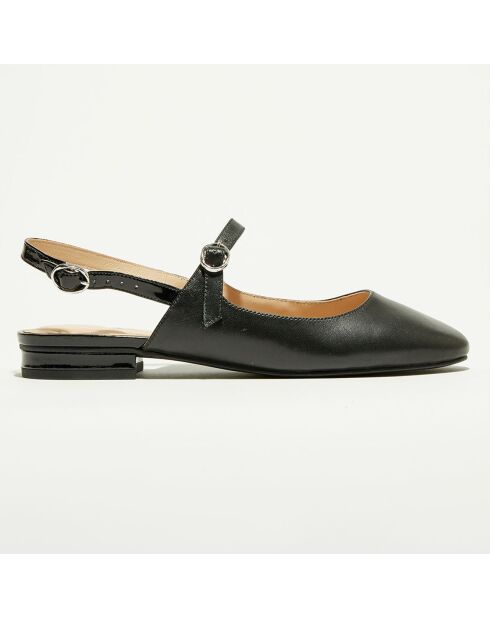 Slingback en Cuir Berenice noires