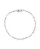 Bracelet Rivière Diamants 2 ct or blanc