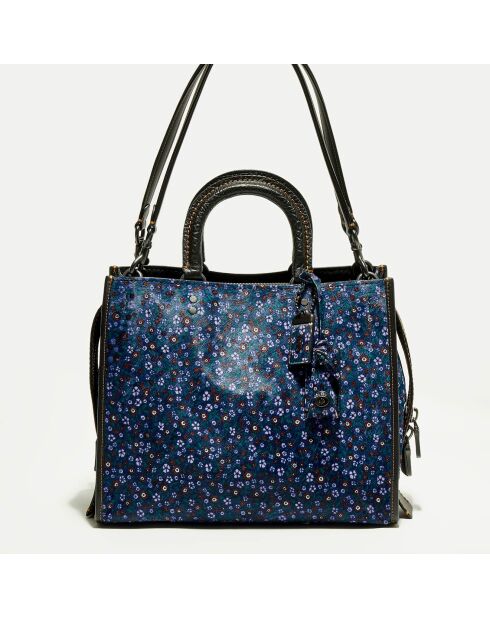 Sac à main en Cuir Rogue imprimé bleu foncé - 24.9x13.9x30.9 cm