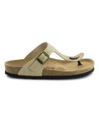 Mules en Velours de Cuir Camelia beiges