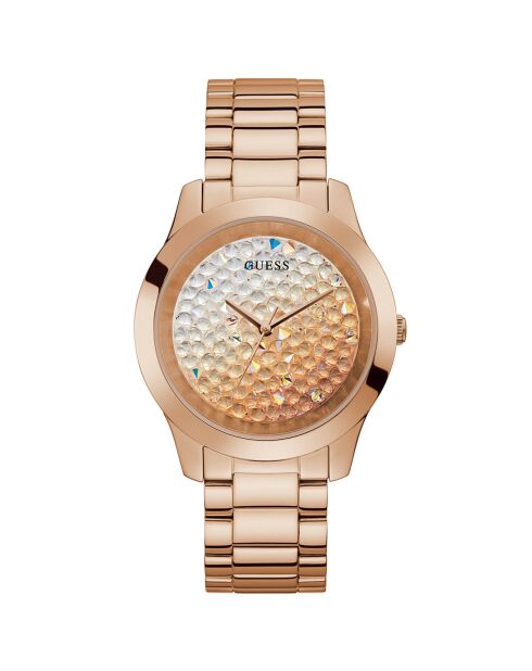 Montre Femme en Acier Crush rose doré