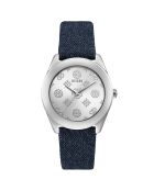 Montre Femme Peony G en Cuir bleue
